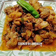 A picture of Chatpate Aloo Baingan Recipe.
