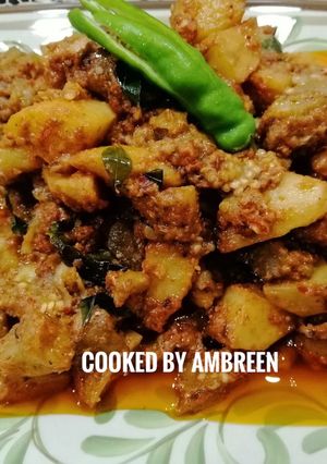 A picture of Chatpate Aloo Baingan Recipe.