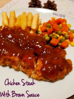 Foto resep Chicken Steak With Brown Sauce (Steak Ayam Saus Kecoklatan) 🐤