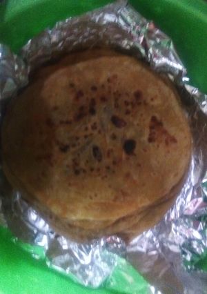 A picture of Carrot chapattis.