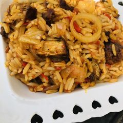 A picture of Daddawa rice.