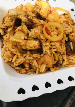 A picture of Daddawa rice.