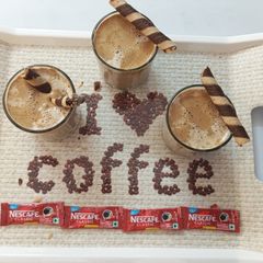 A picture of Frothy Cafe Style Hot Coffee.