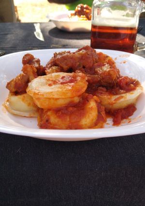 Una foto de Sortentinos de Ricota, jamón y queso