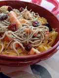 Tagliatelle con Gulas y Langostinos