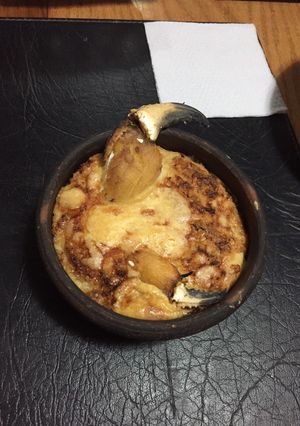 Una foto de Pastel de jaiba y champiñones