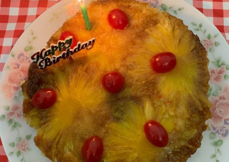 Steps to Make Speedy Pineapple upside down cake