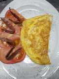 Tortilla francesa con ajos