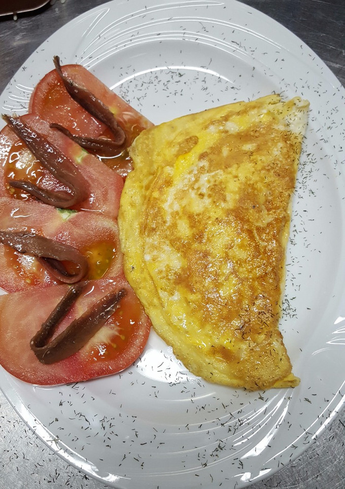 Una foto de Tortilla francesa con ajos