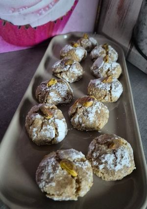 Une photo de Amaretti moelleux à la pistache