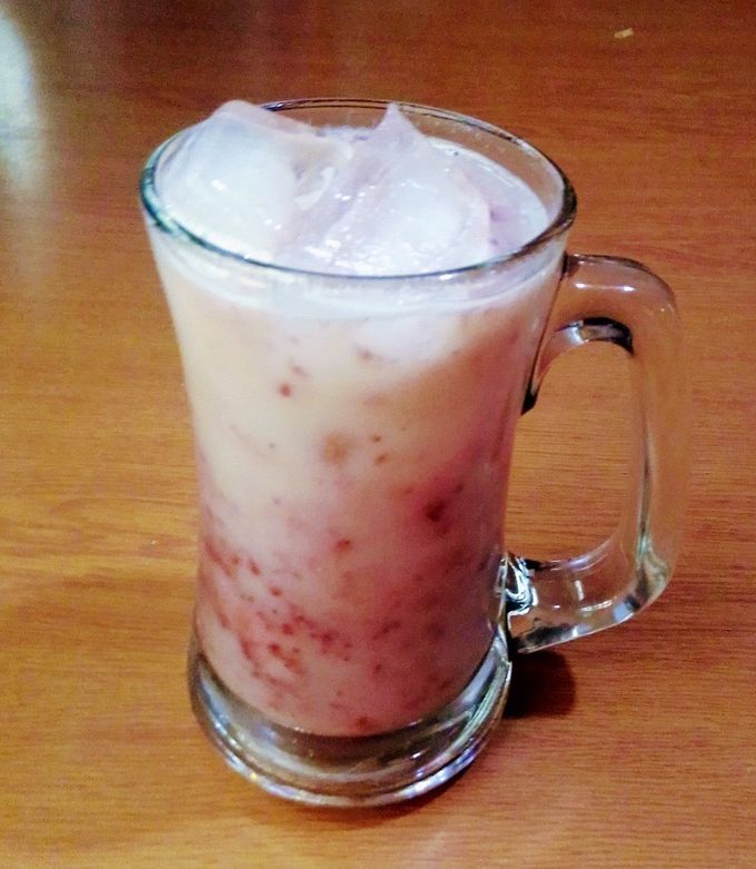 Una foto de Soda de Yakult con Fresas