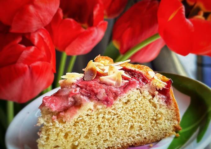 Полунично-мигдальний пиріг🍓