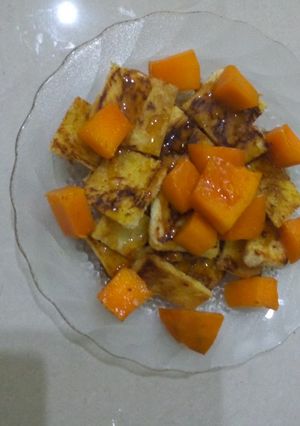 Foto resep Mangga madu roti panggang ala lucy's