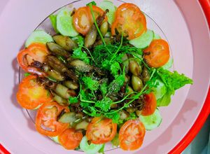 Hình của món Mực sữa rim.