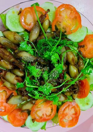 Hình của món Mực sữa rim.