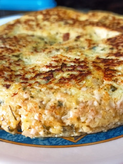 Una foto de Tortilla de coliflor