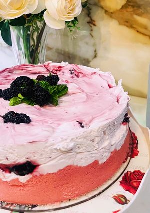 صورة لوصفة تشيز كيك التوت الاسود Blackberry Cheesecake