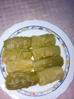 Una foto de Puerros con mayonesa