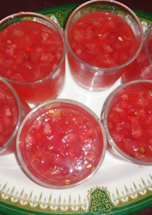 A picture of Watermelon Roohafza.