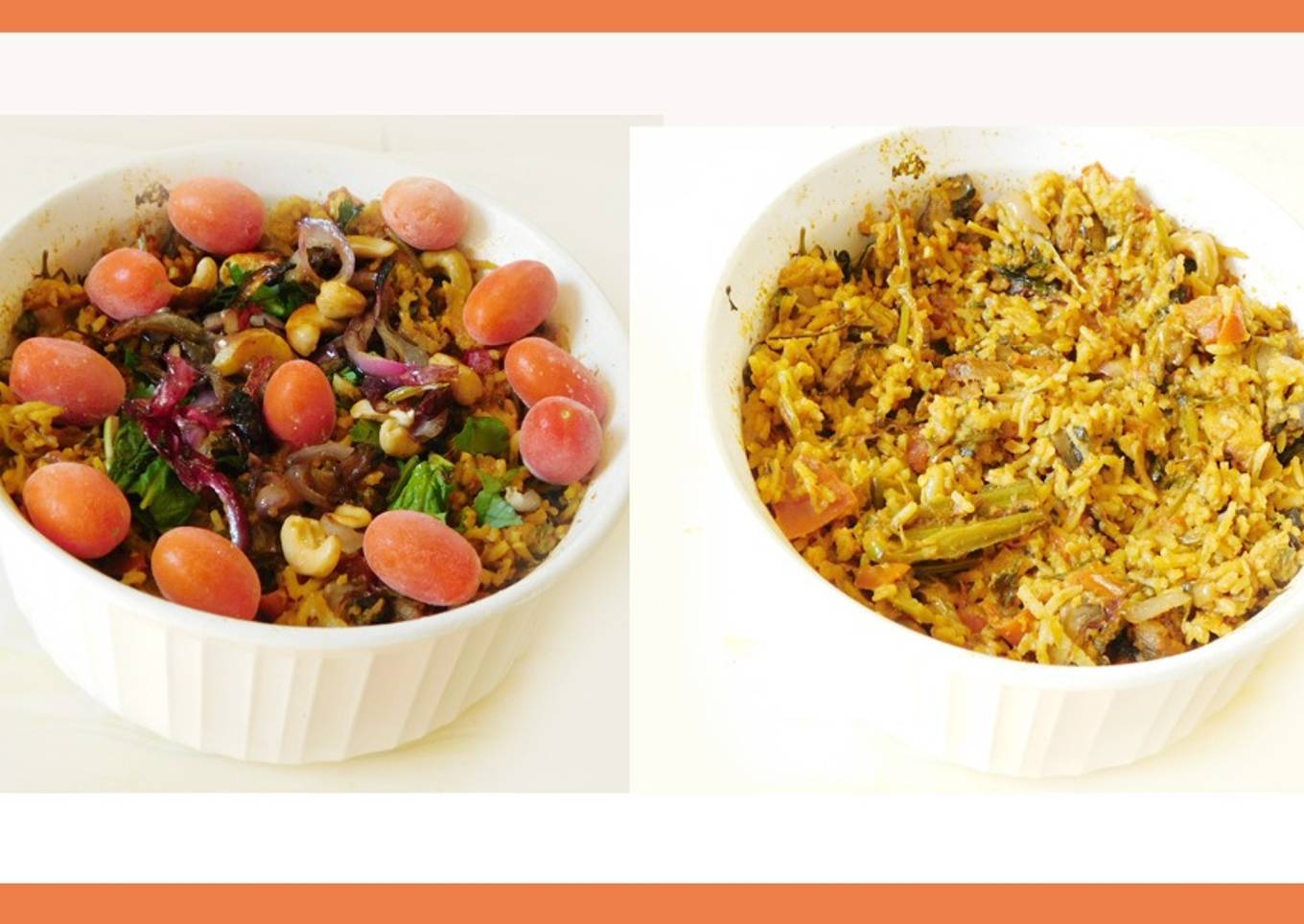 A celebration of veggies: Mushroom dum biriyani