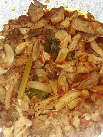 Resep Ayam suwir pedas manis Anti Gagal