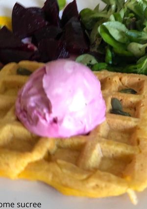 Une photo de Gaufre de carottes
