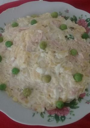 عکسی از دستور سالاد الویه با مرغ
