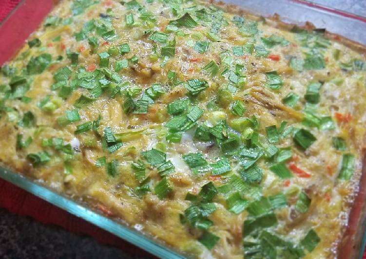 Simple Way to Make Homemade Chicken Quiche 烤鸡丝蔬菜蛋饼