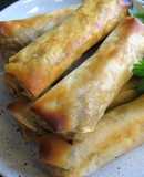 Oven-baked Mexican Spring Rolls
