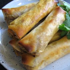 A picture of Oven-baked Mexican Spring Rolls.