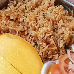 A picture of Schezwan Rice.