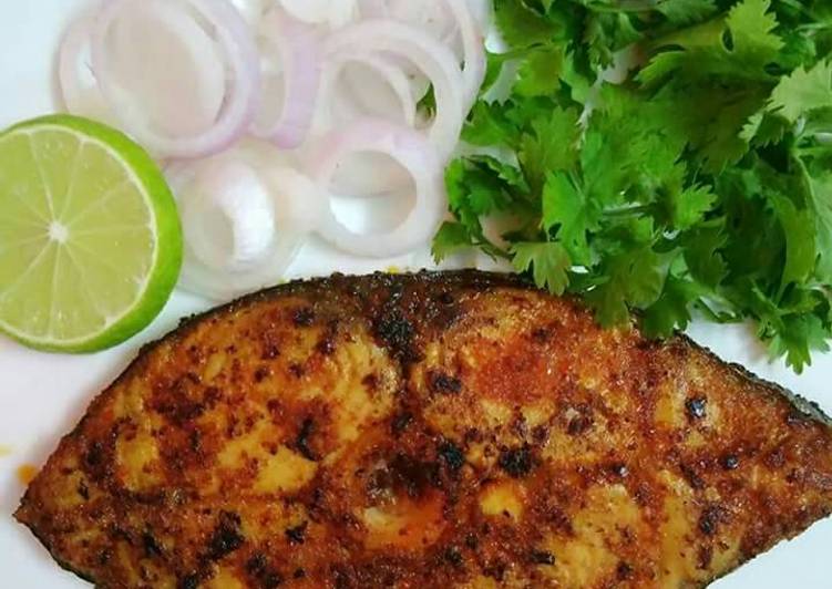 Pan Seared King Fish Recipe by Akum Raj Jamir Cookpad
