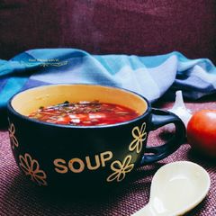 A picture of Lemon Coriander Beetroot Soup.