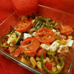 A picture of Cheesey vegetables.