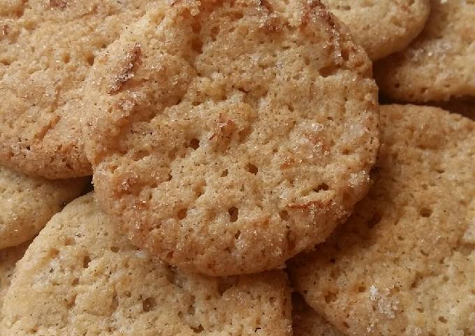 Vickys Cornmeal Cookies w Cinnamon Lemon Sugar, GF DF EF SF NF