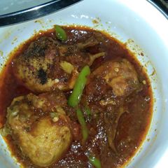 A picture of Chicken curry shorba.