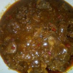 A picture of Sunday beef stew.
