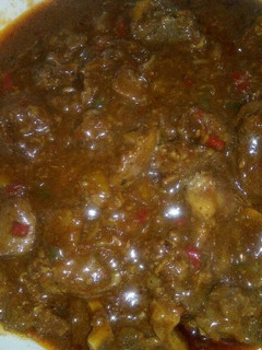 A picture of Sunday beef stew.