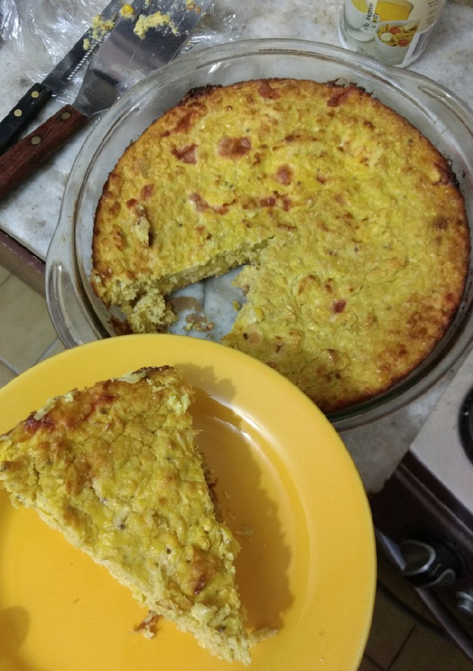 Una foto de Chipa Guazú (pastel de choclos)