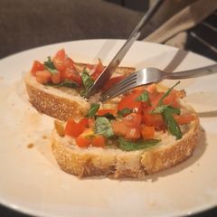 A picture of Bruschetta.