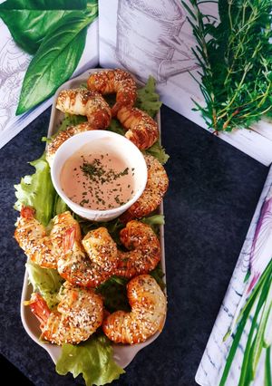 Une photo de Crevettes feuilletées 🙂