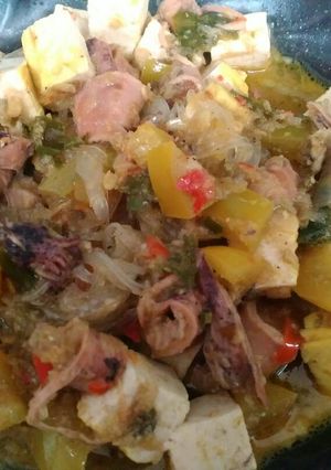 Foto resep TTS (Tumis Tahu Soun) cumi asin
