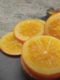 Naranjas confitadas o escarchadas