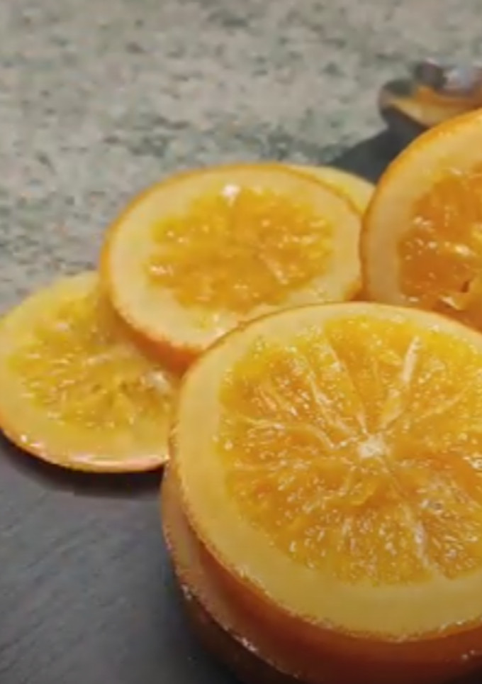 Una foto de Naranjas confitadas o escarchadas