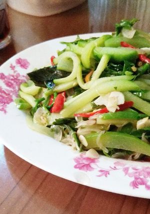 Foto resep Tumis labu daun melinjo