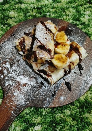A picture of Banana Nutella Roll.