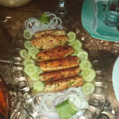 A picture of Chicken seekh kababs.