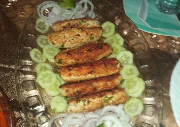 Chicken seekh kababs