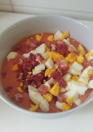 Una foto de Salmorejo