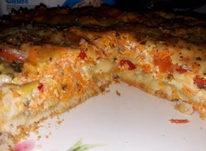 Una foto de Tarta de berenjena y zanahoria